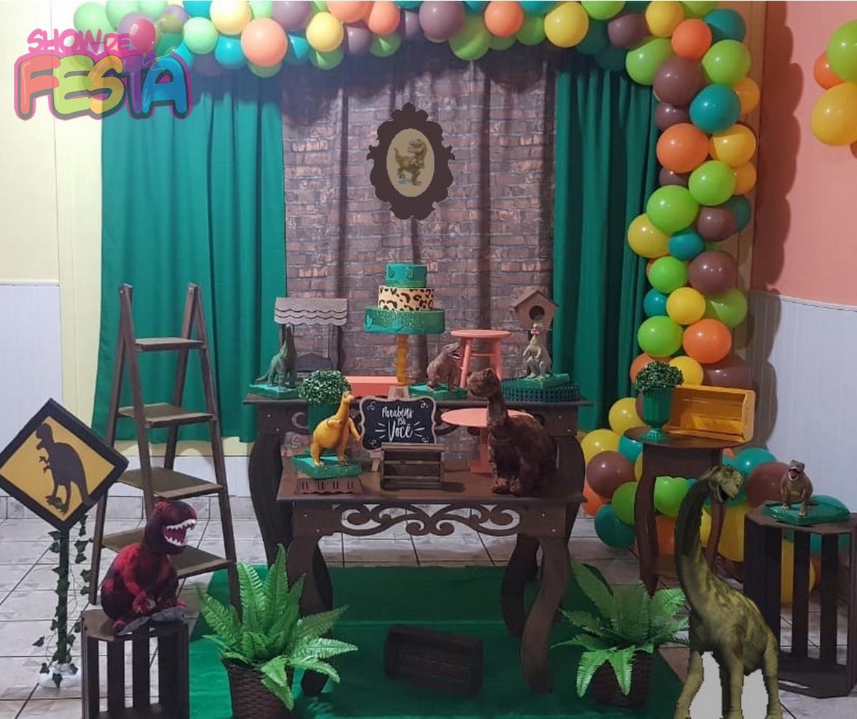 Aluguel Decoração Festa Infantil Zona Leste Sp Dinossauros Oliver 