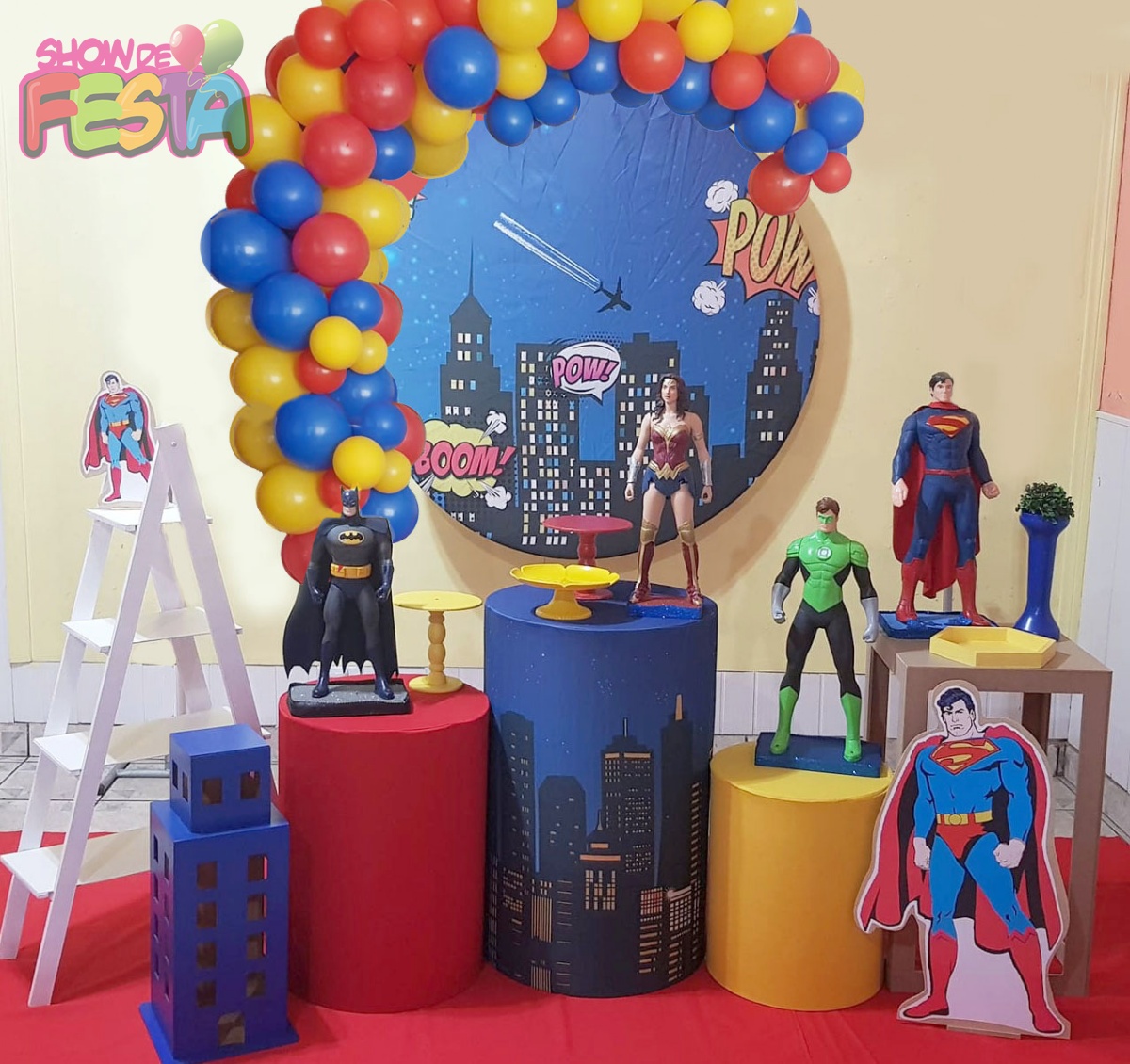 Decoração Festa Liga da Justiça