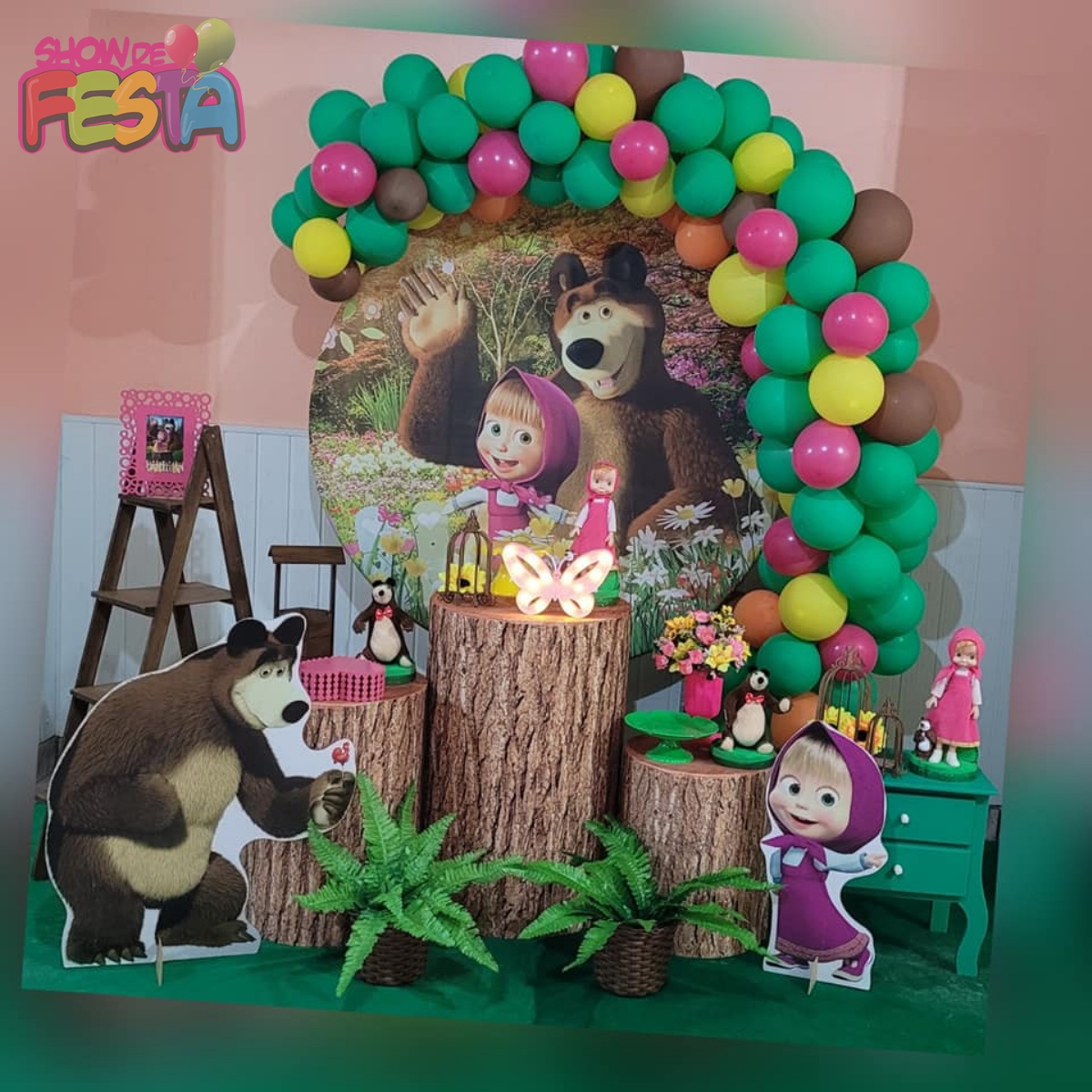 Decoração Festa Masha e o Urso