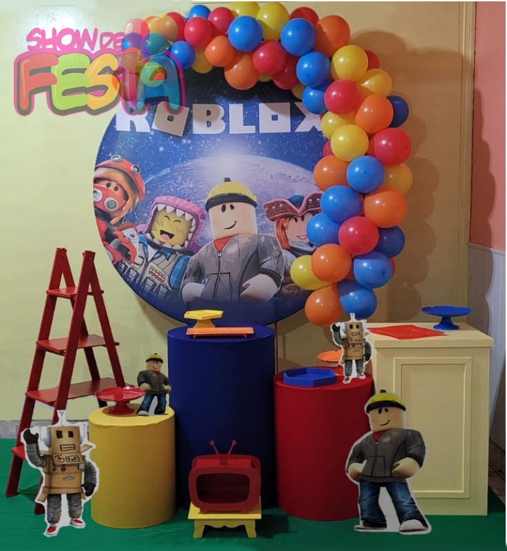 Decoração de Festa Roblox ( Locação Sp )