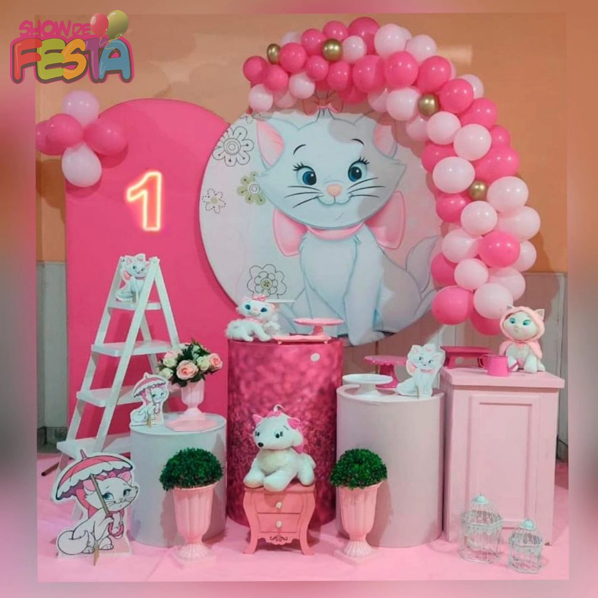 Ideias para festa com o tema Gatinha Marie!